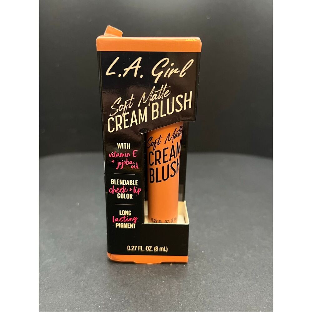 LA Girl Soft Matte Cream Blush Blendable Cheek + Lip Color in Cutie GBL440